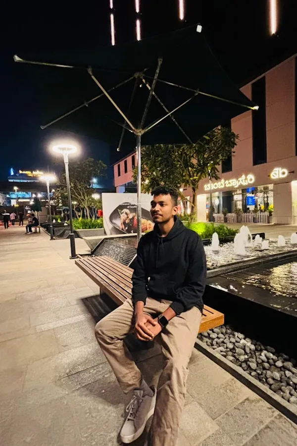 Late night on a city bench